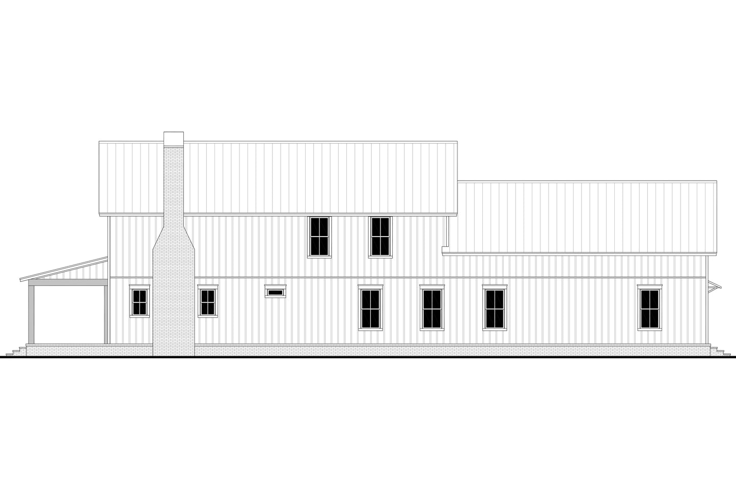 HPZ-26045 Tyler Barndominium House Plan