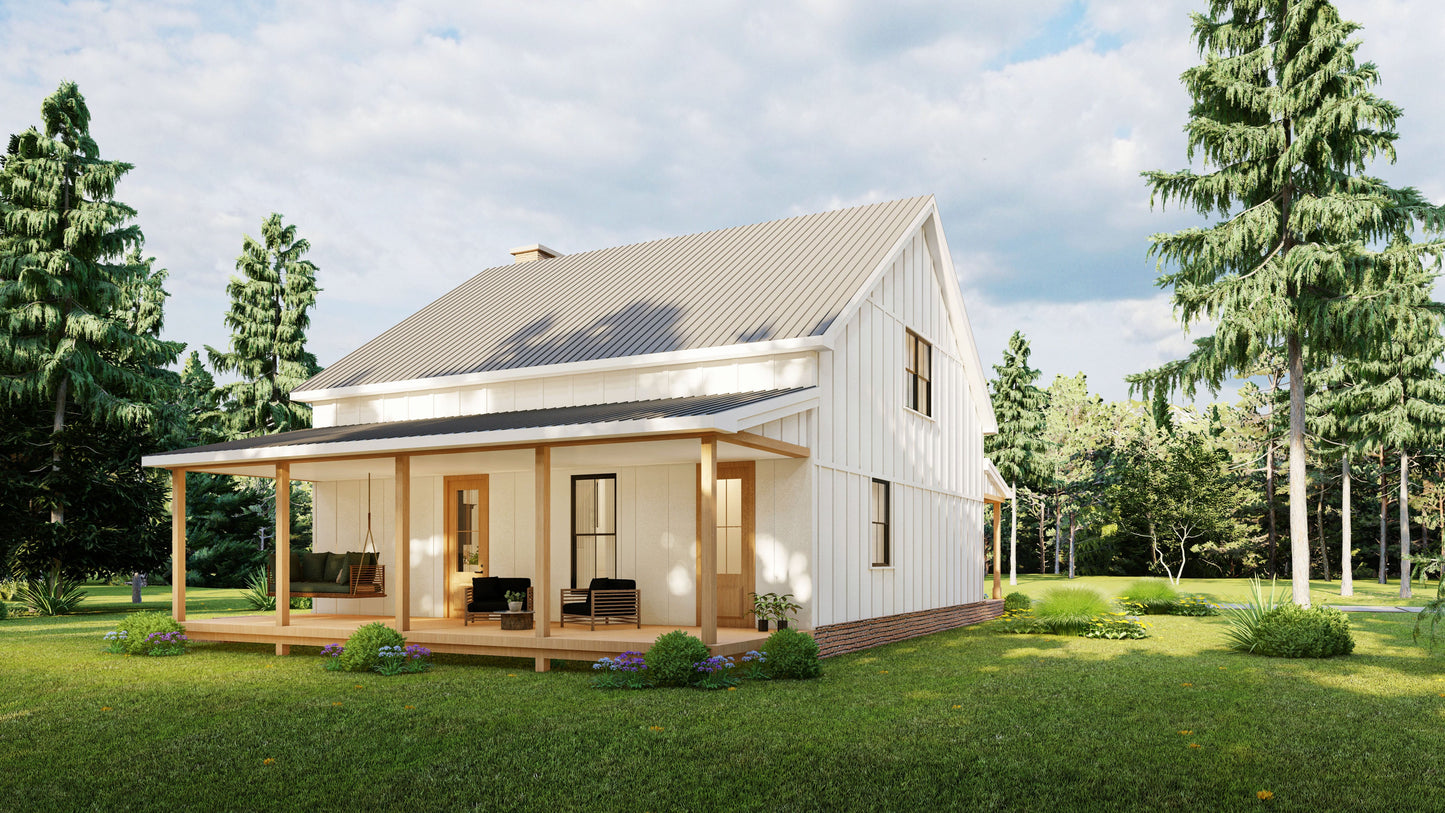 AK-4007 Laura Barndominium House Plan