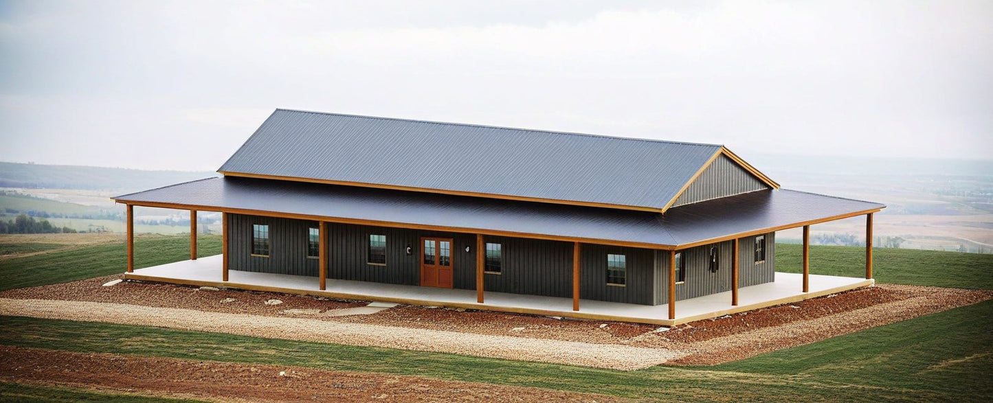 LP-2801 Heneger Barndominium House Plans