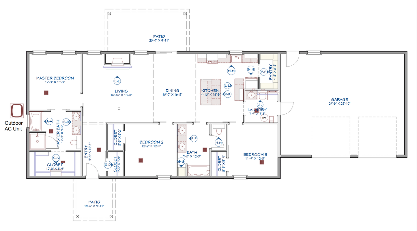 LP-71008 Orchard Barndominium House Plan