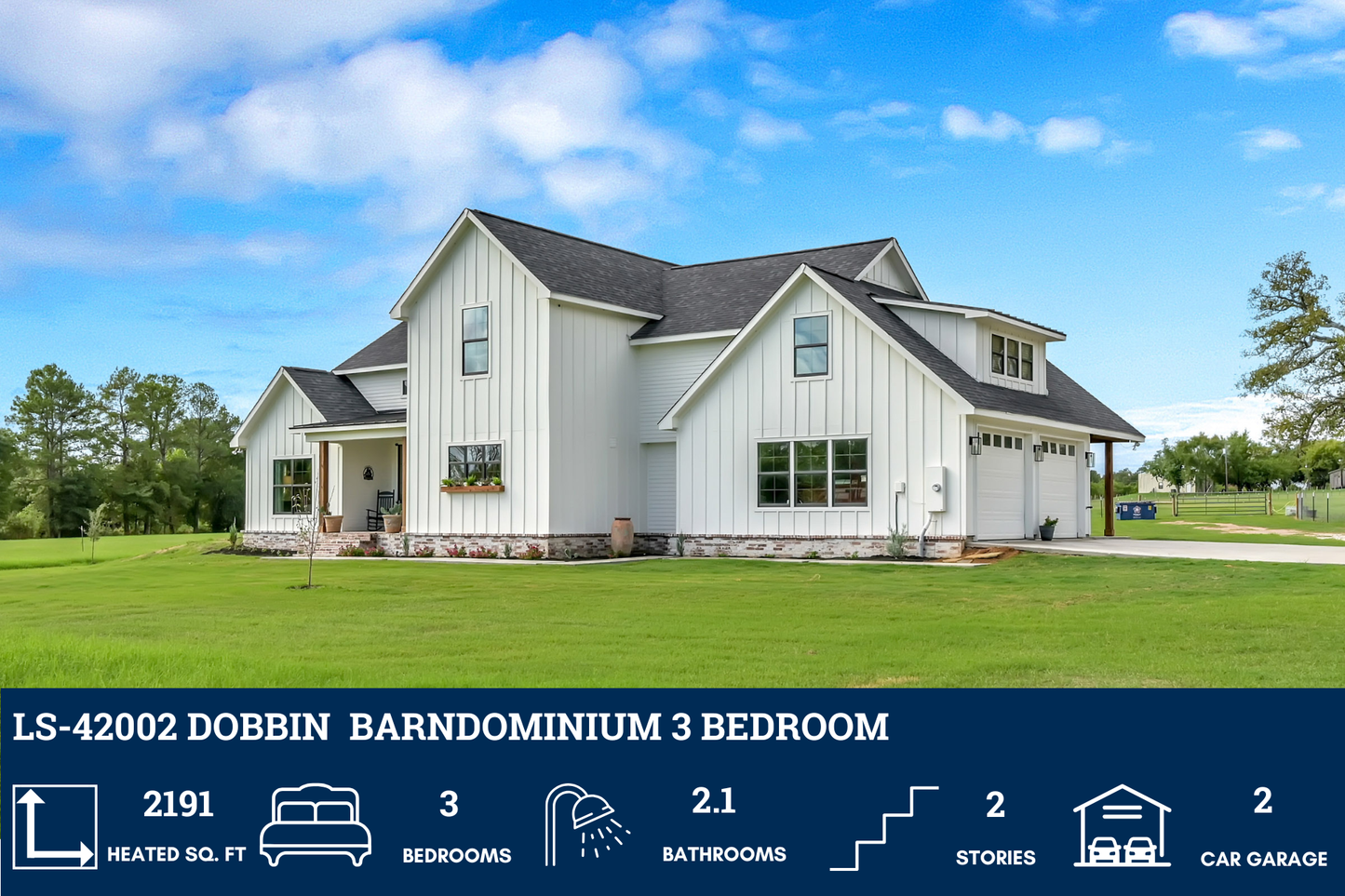 LS-42002 Dobbin Barndominium House Plan