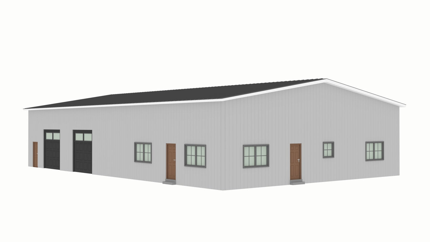 PL-2123 Faulkner Barndominium House Plan