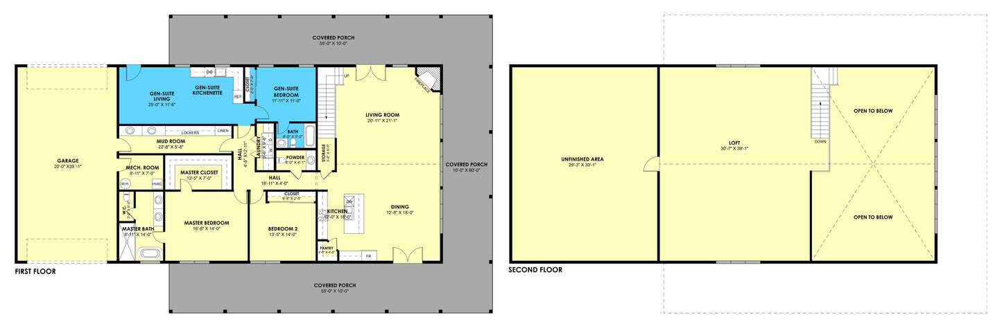 PL-2819-GS Barndominium House Plan