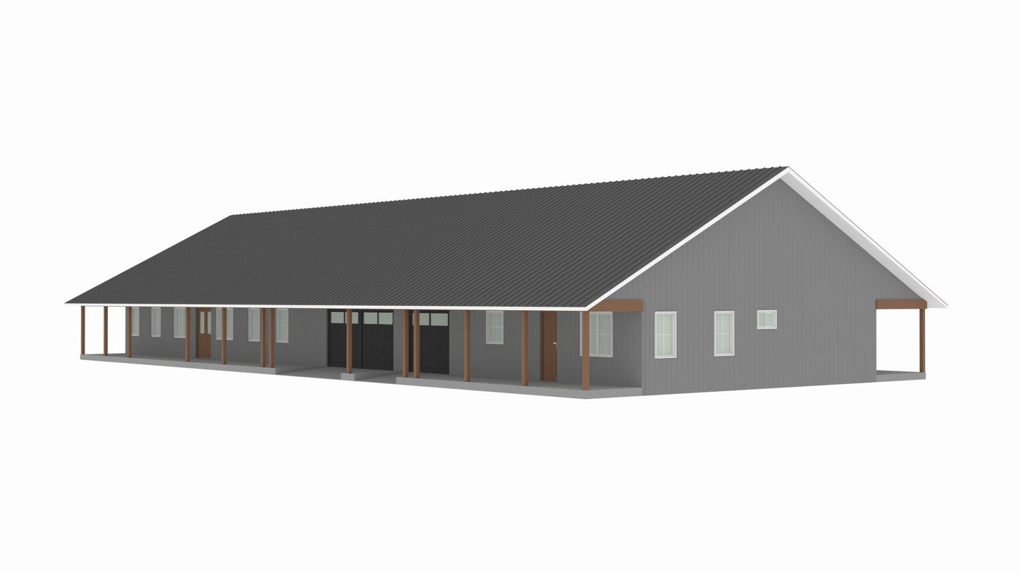 PL-2823 Helen Barndominium House Plan