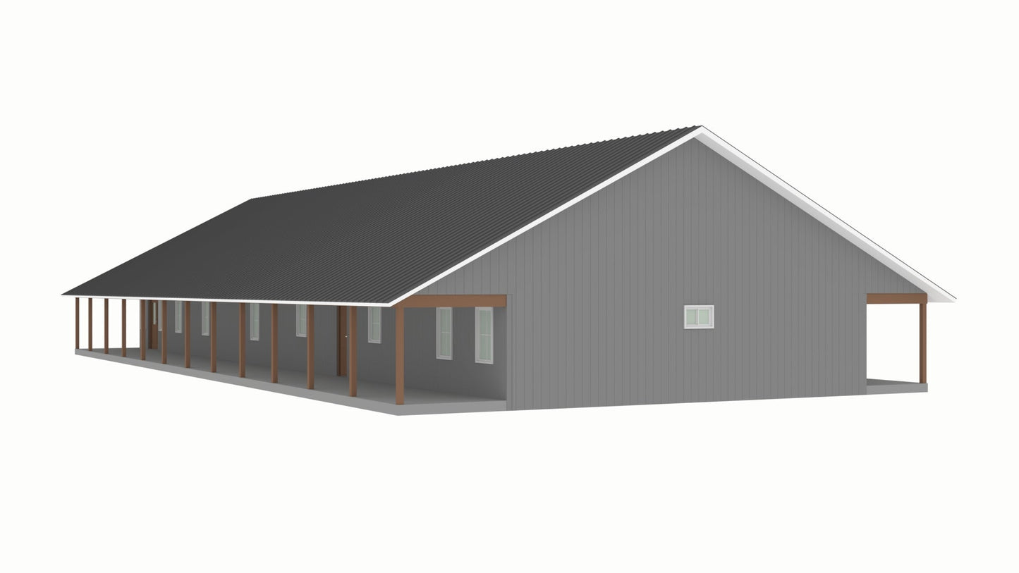 PL-2823 Helen Barndominium House Plan