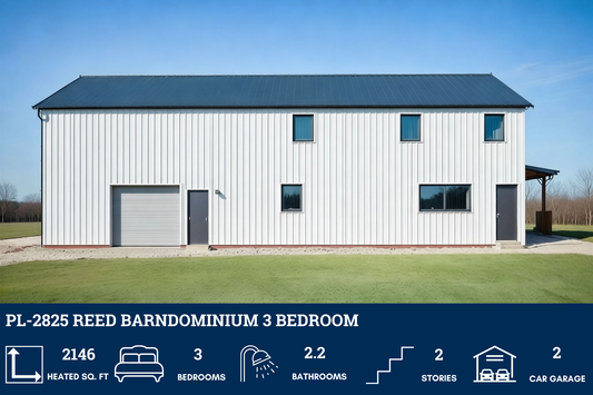 PL-2825 Reed Barndominium House Plan