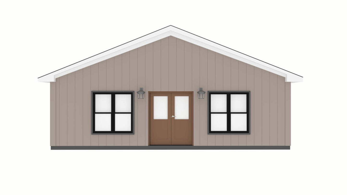 PL-3204 Atticus Barndominium House Plan