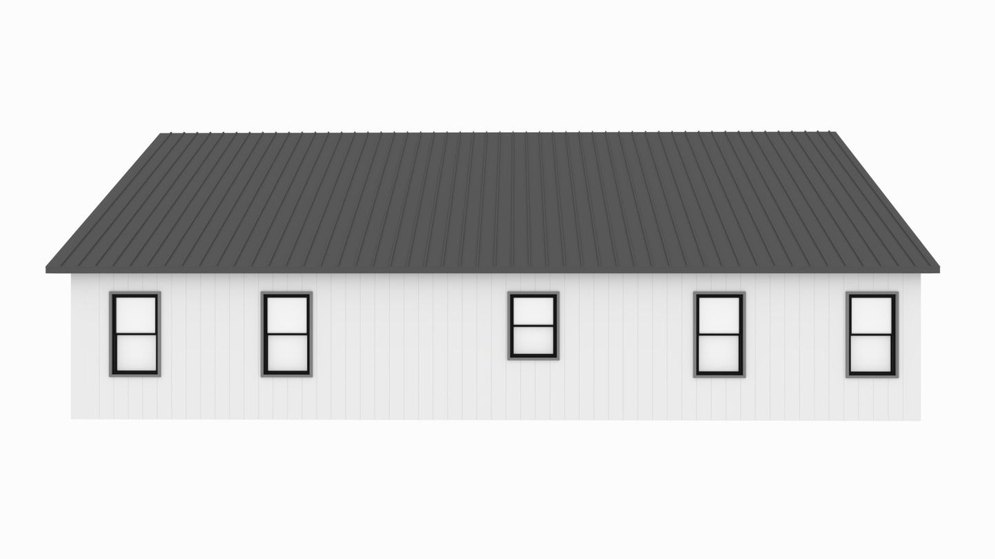 PL-60408 Sandy Barndominium House Plan