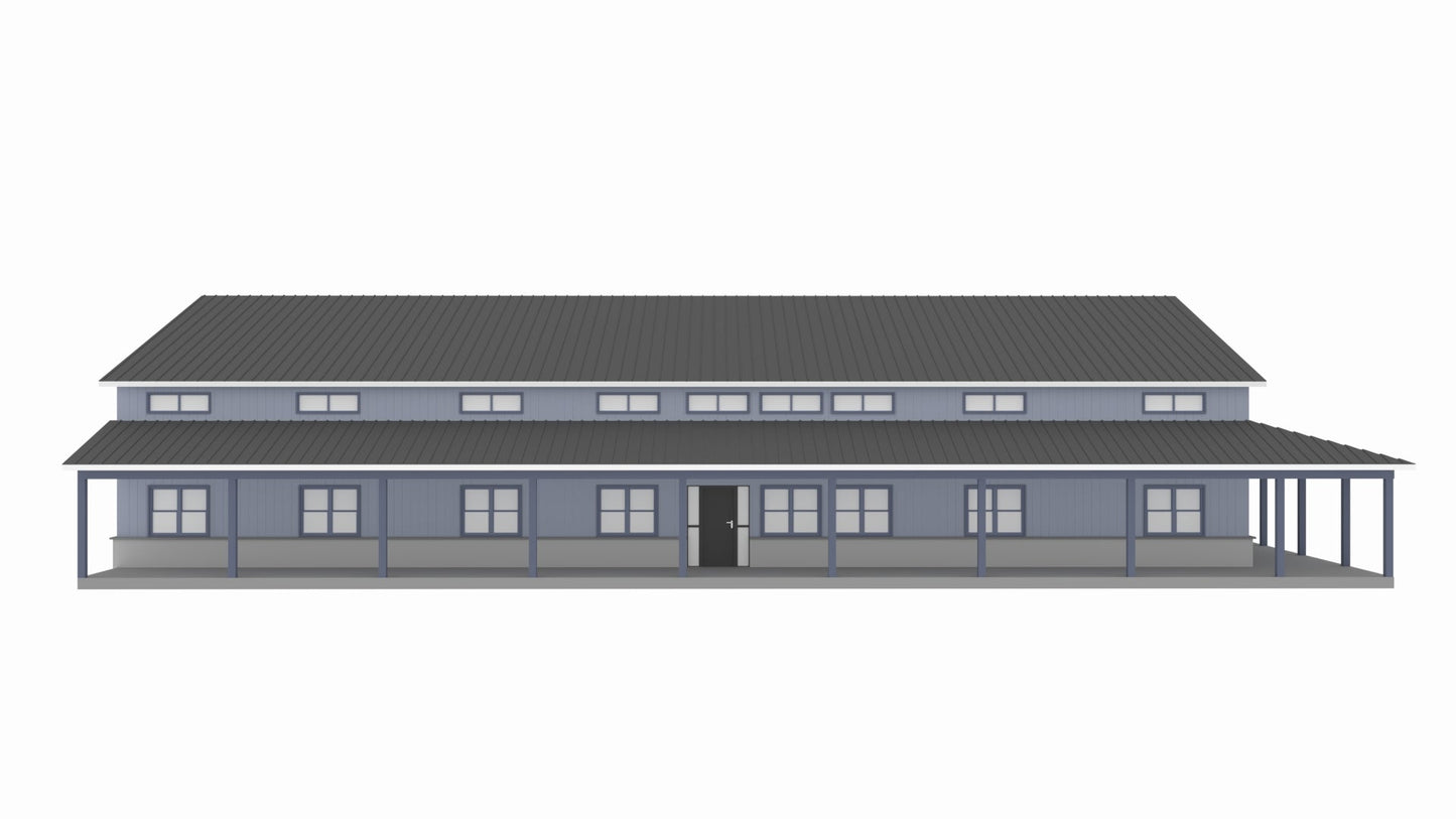 PL-60707-K Kessler Barndominium House Plan