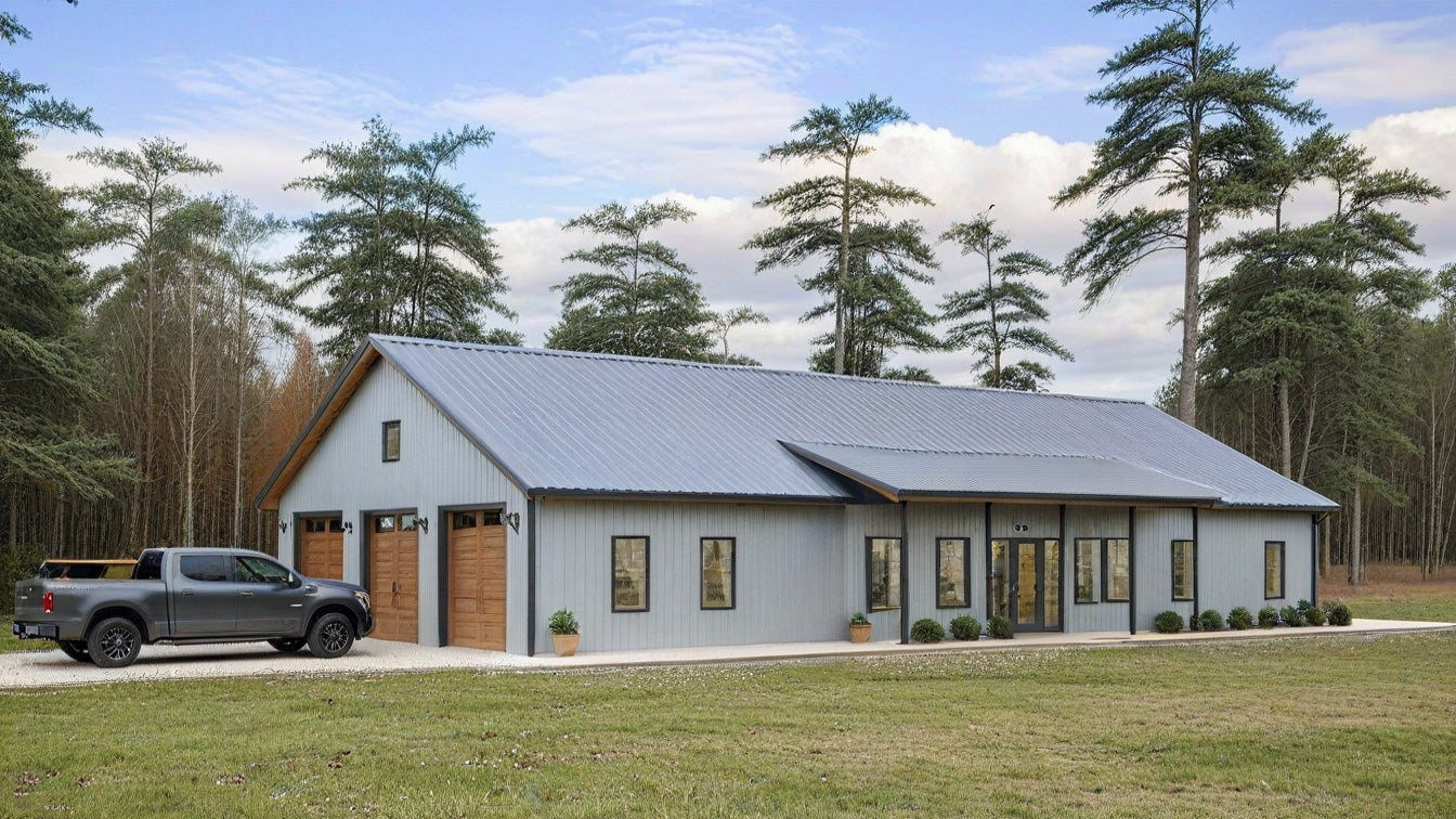 PL-61302 Barfield Barndominium House Plans