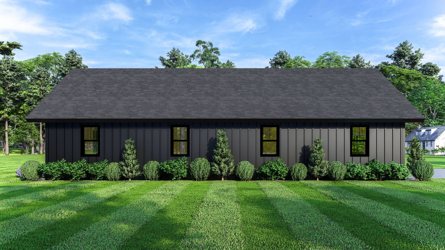 PL-61313-B Barbour Barndominium House Plan