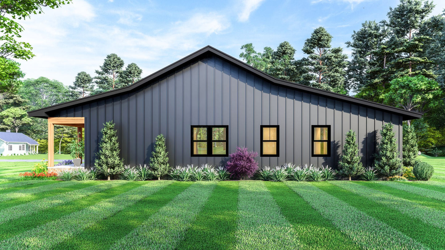 PL-61313-B Barbour Barndominium House Plan