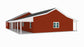 PL-61313-F Fox Barndominium House Plan