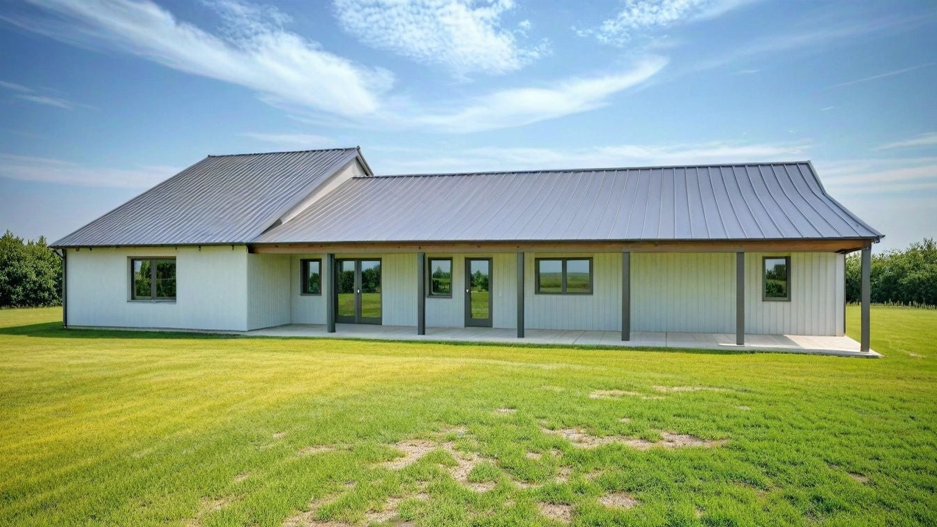 PL-61313-F Fox Barndominium House Plan
