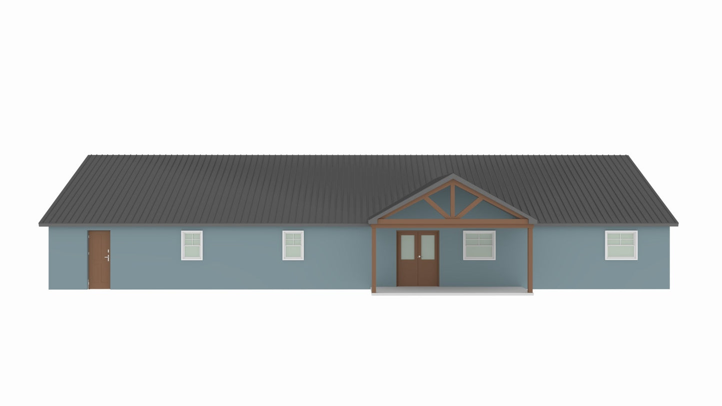 PL-61313-L Lisa Barndominium House Plan