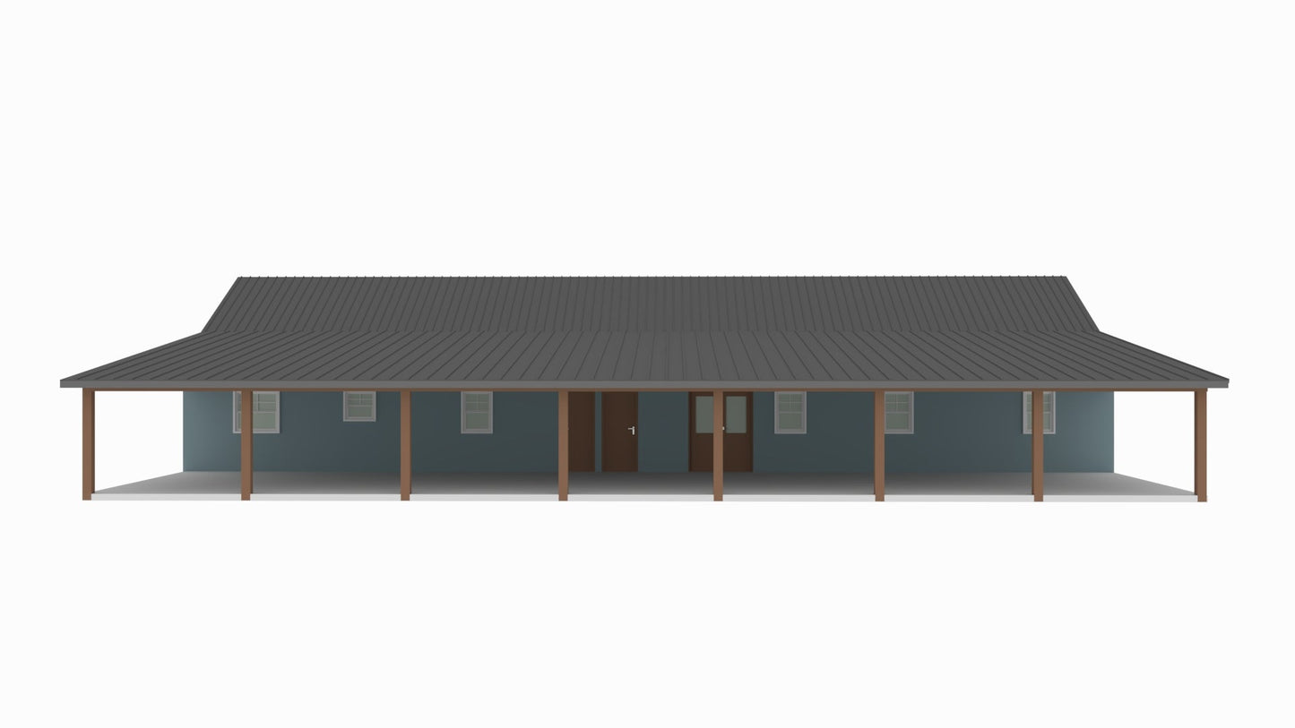 PL-61313-L Lisa Barndominium House Plan