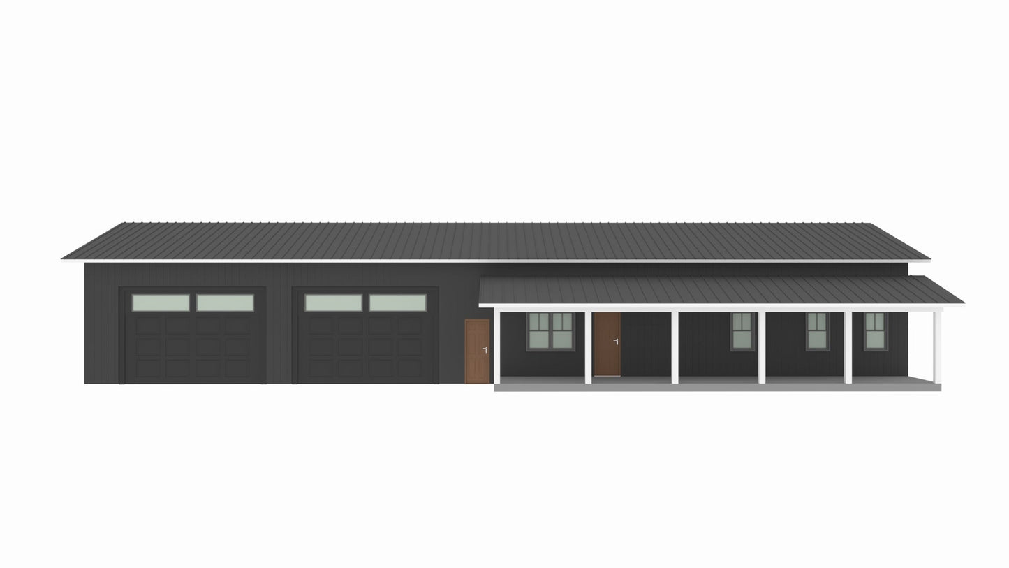 PL-62504 Cameron Barndominium House Plan