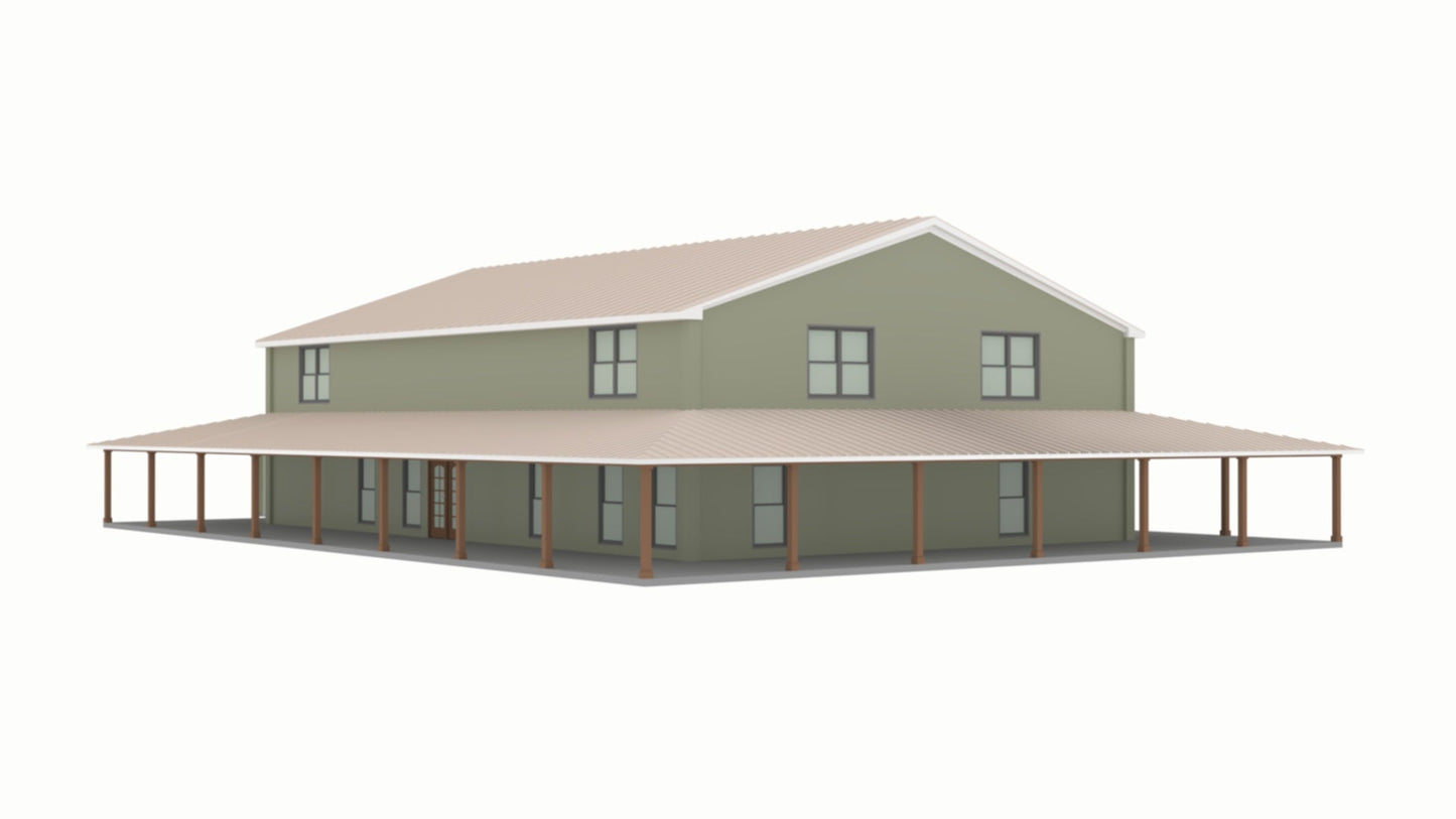 PL-62511-T Tessa Barndominium House Plan