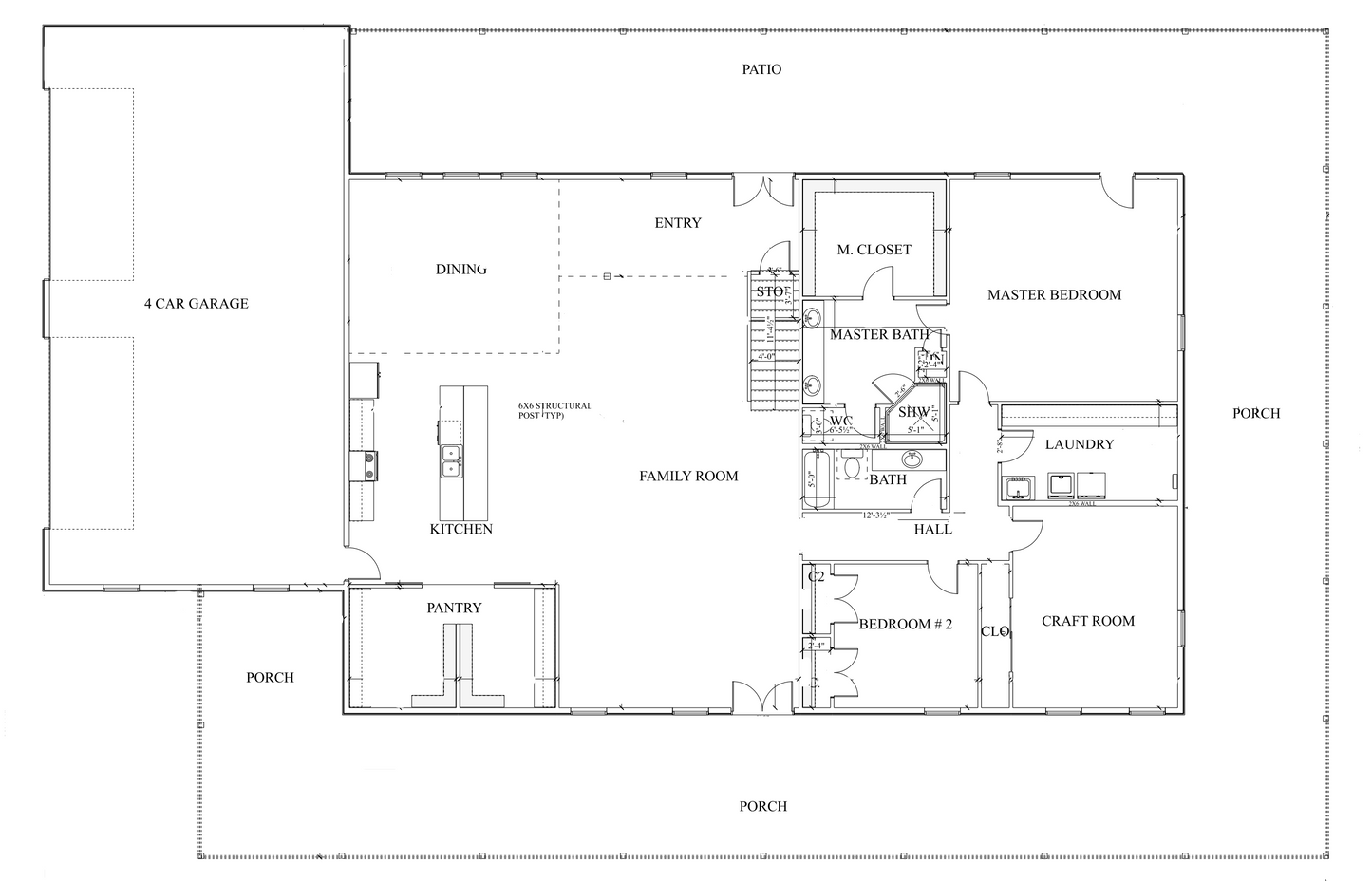 PL-62511-T Tessa Barndominium House Plan