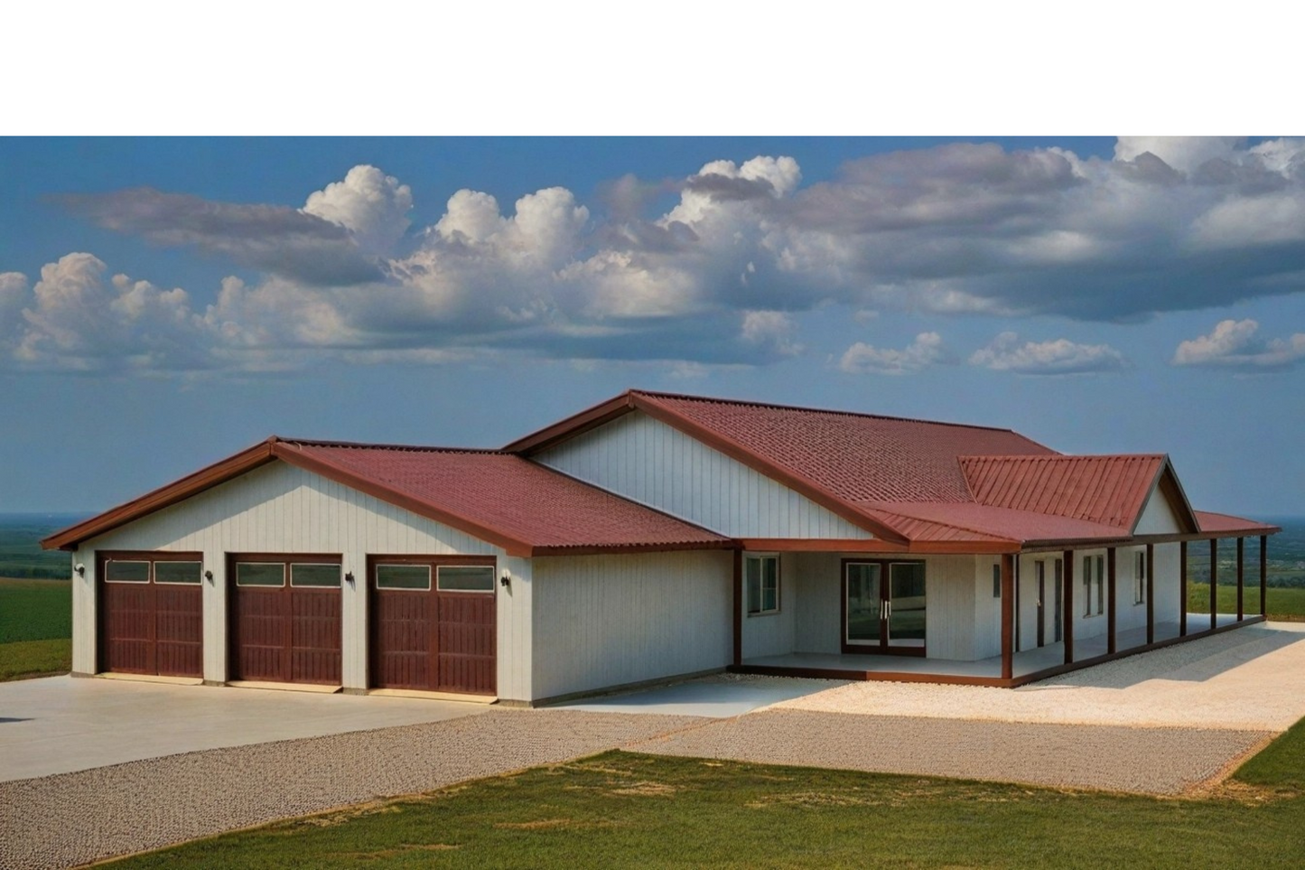 PL-62837 Hawk Barndominium House Plan