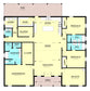 PL-62842 Long Barndominium House Plan