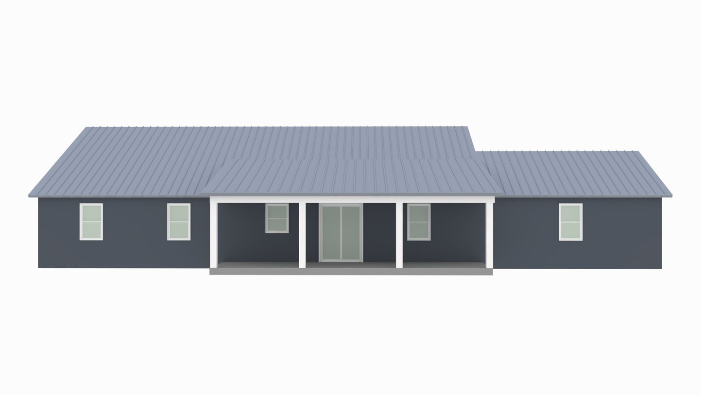 PL-64001-J Jason Barndominium House Plan