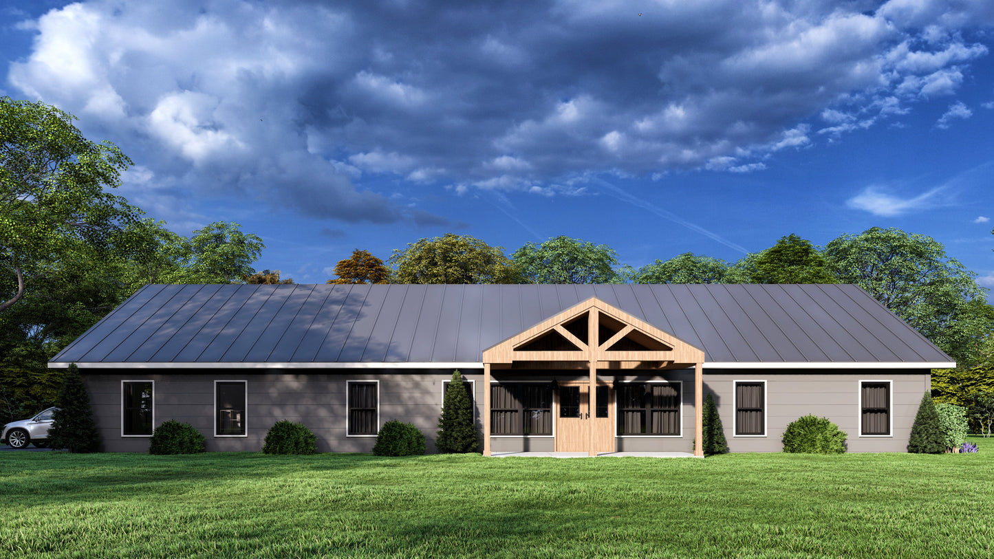 PL-64001 Skipper Barndominium House Plan