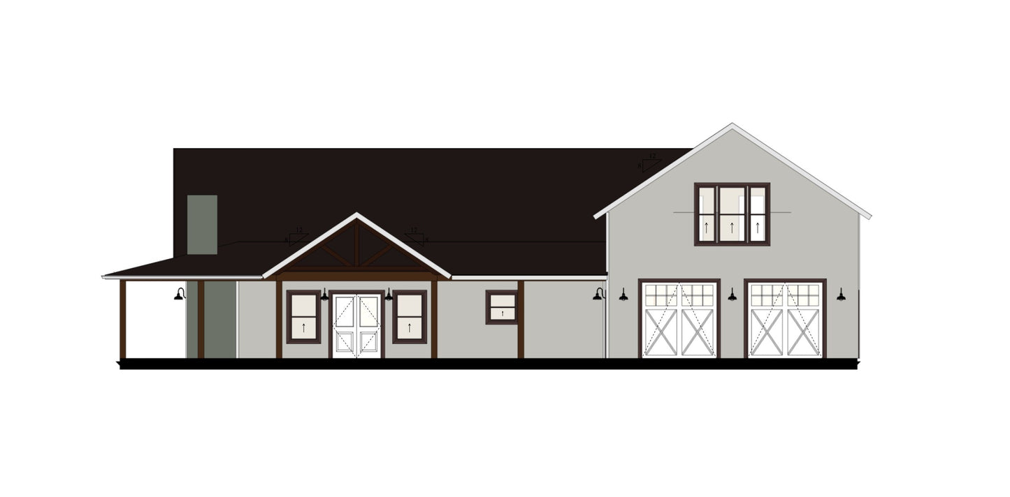 PL-64003 Vivian Barndominium House Plan