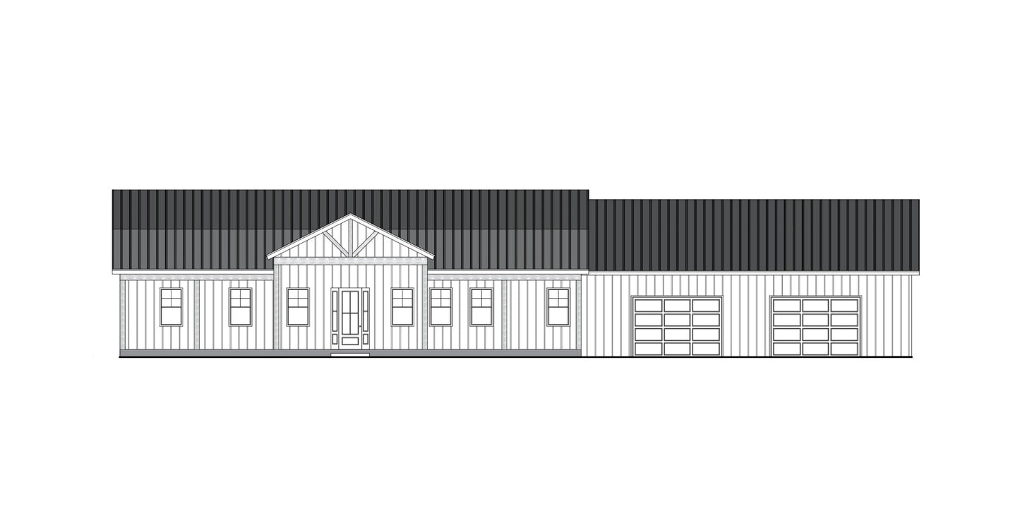 PL-64007 Brooke Barndominium House Plan