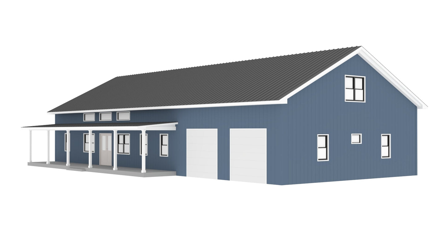 PL-64008 Andy Barndominium House Plan