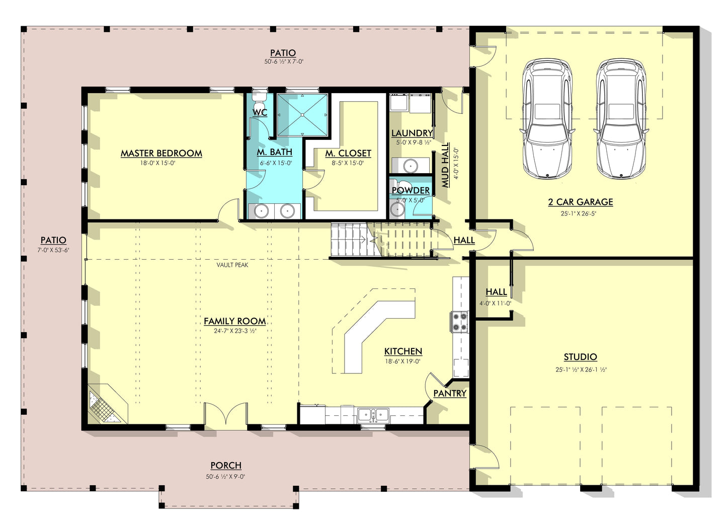 PL-64009 Stuart Barndominium House Plan