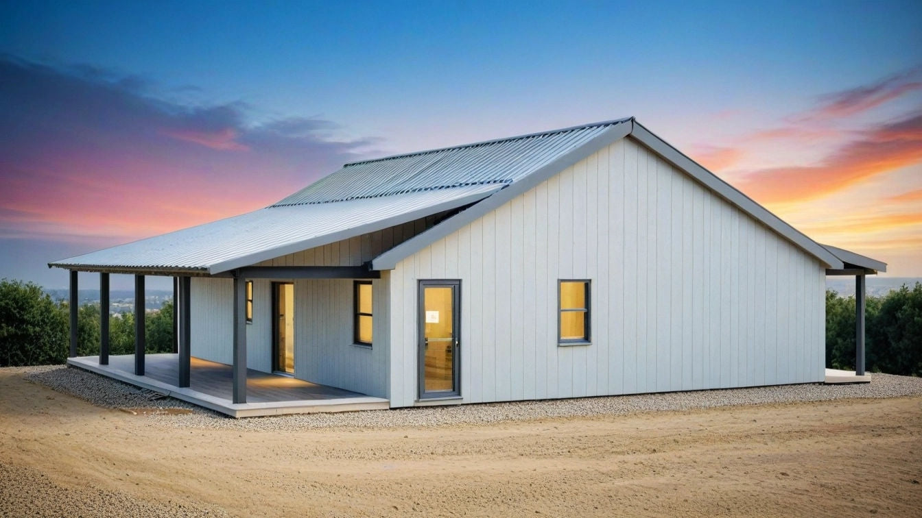 PL-64013-C Centerfield Barndominium House Plan