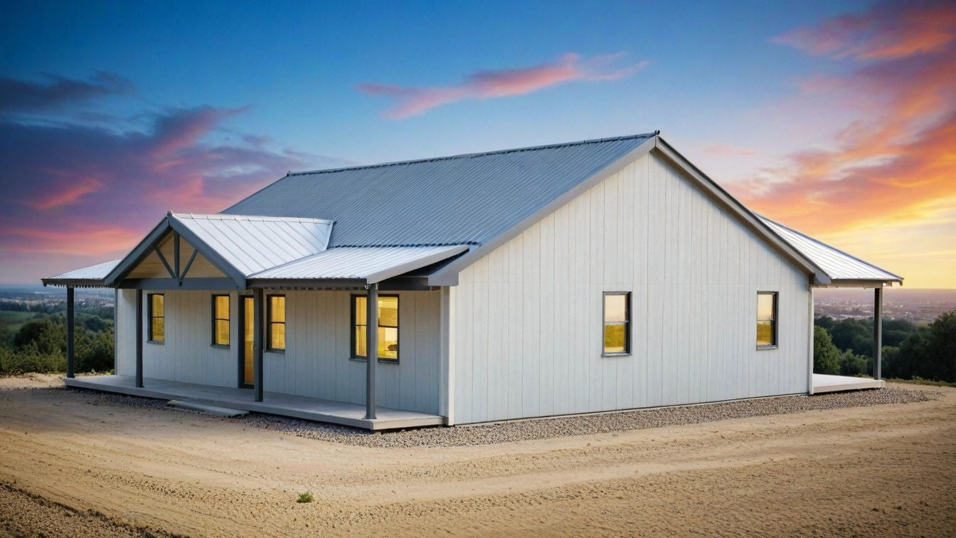 PL-64013-C Centerfield Barndominium House Plan