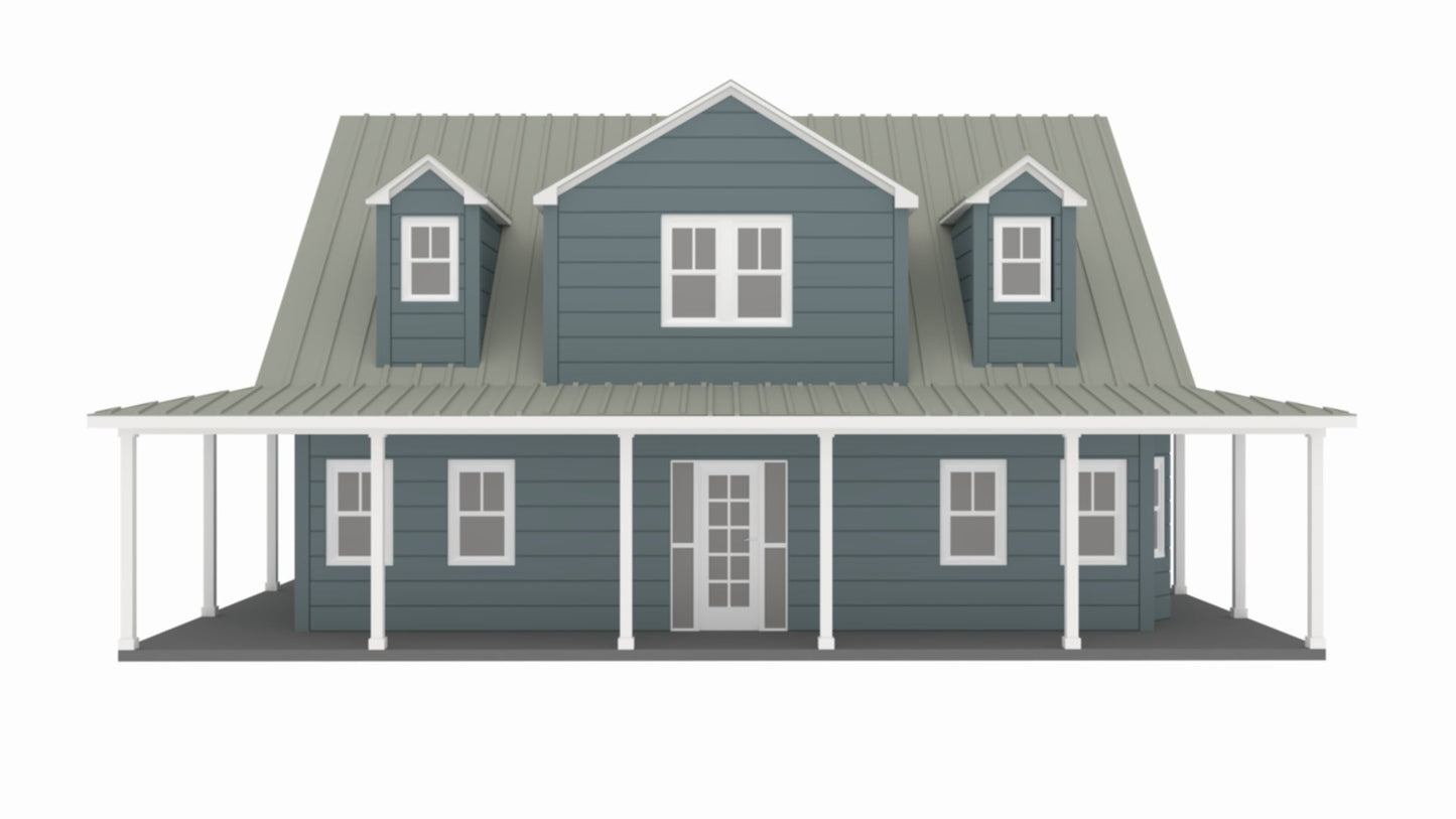 PL-64018 Tarantino Barndominium House Plan
