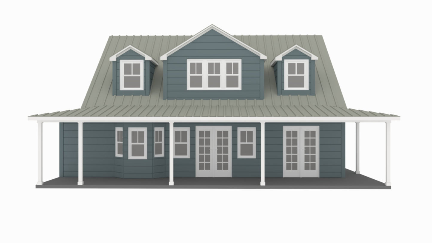 PL-64018 Tarantino Barndominium House Plan