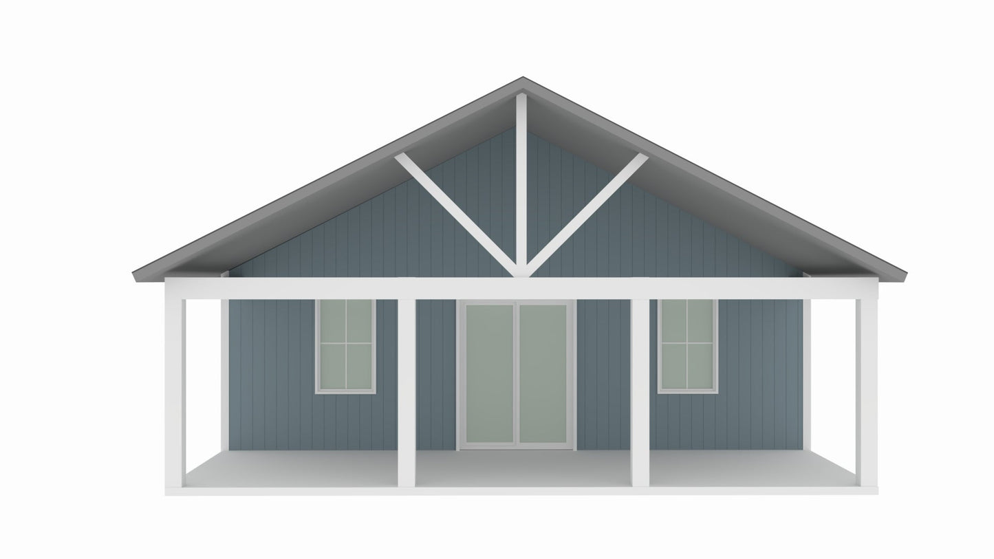 PL-64029 Adrian Barndominium House Plan