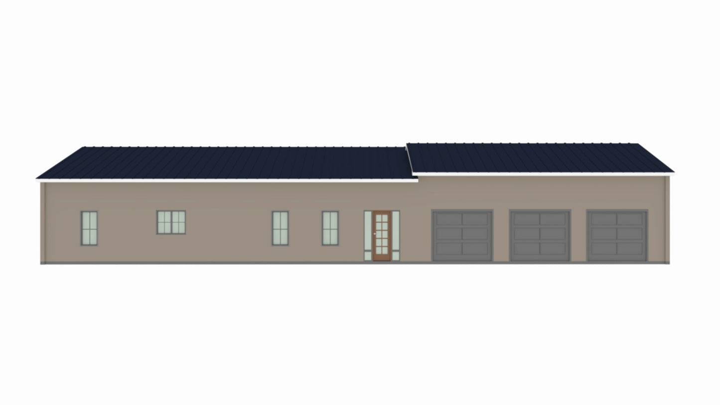 PL-64033 Erica Barndominium House Plan