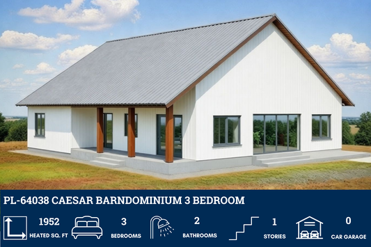 PL-64038 Caesar Barndominium House Plan