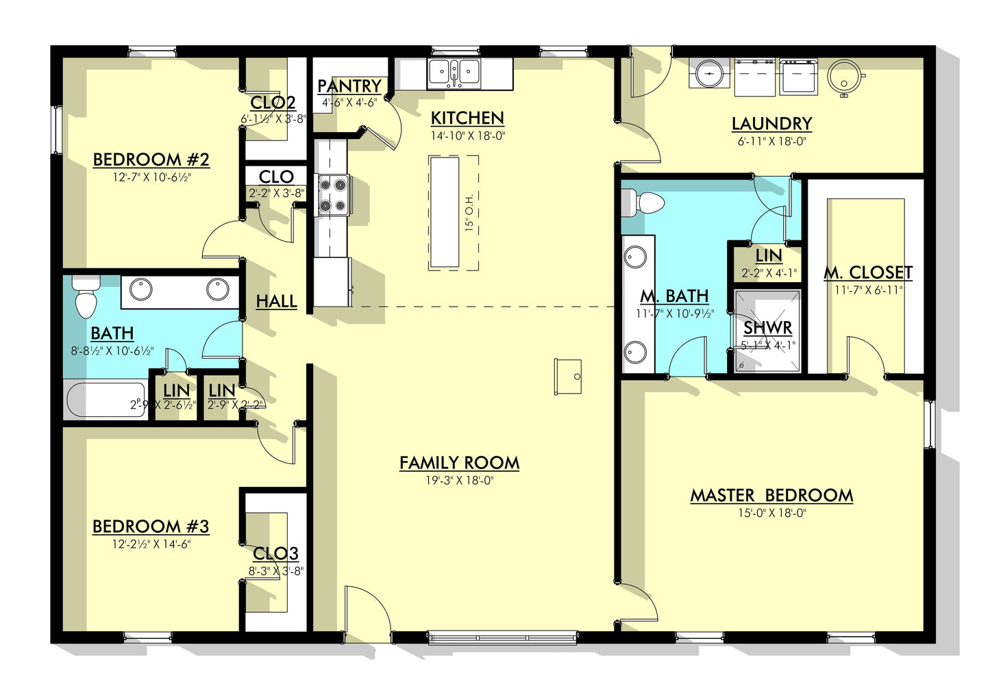 PL-69194 Florian Barndominium House Plan