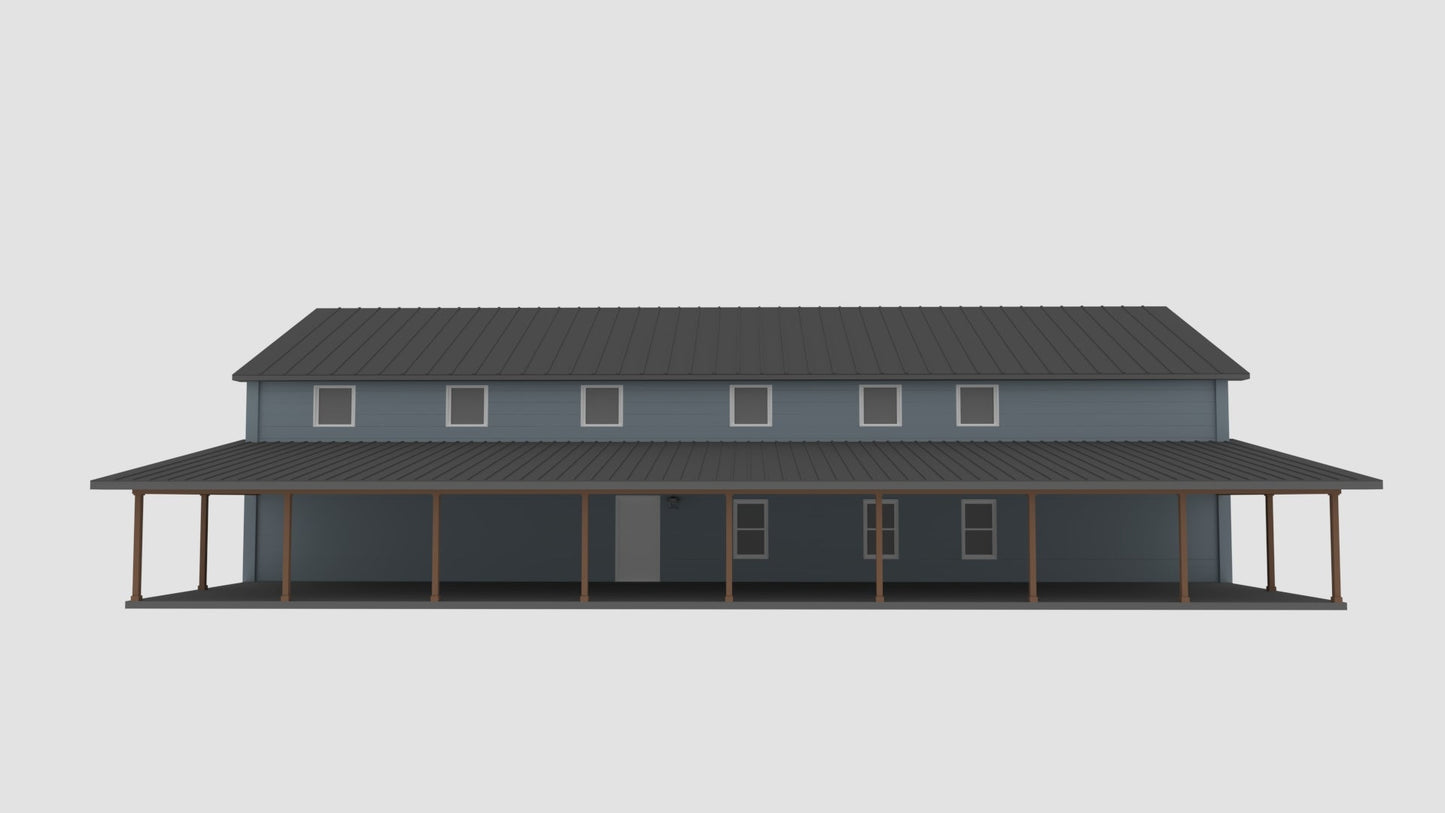 PL-69197 Bexley Barndominium House Plan