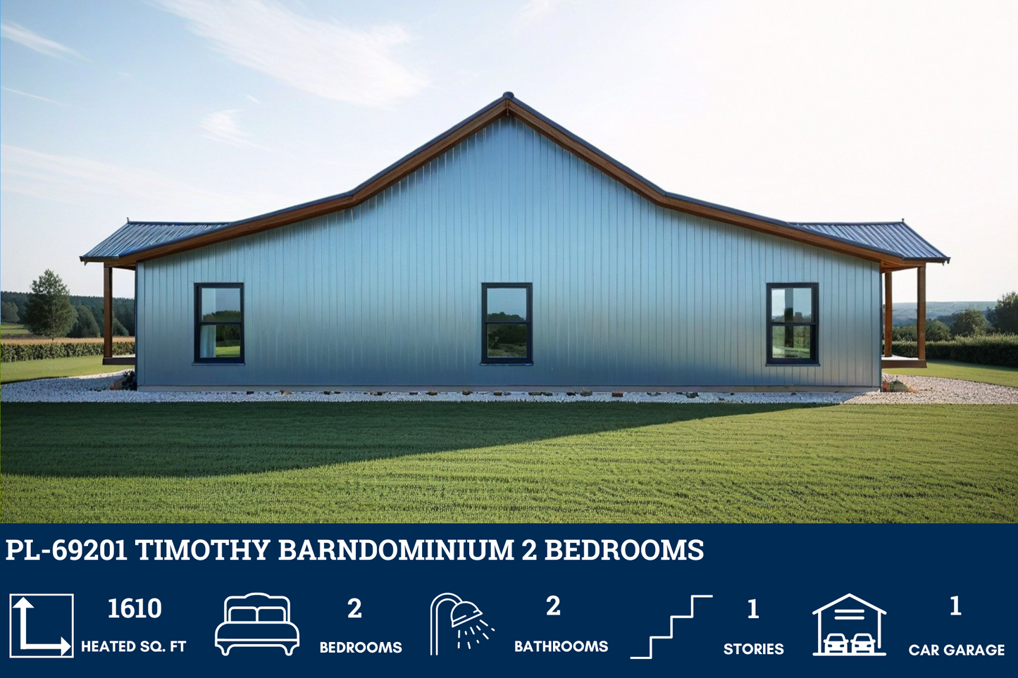 PL-69201 Timothy Barndominium House Plan