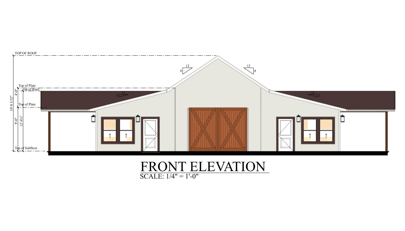 PL-69201 Timothy Barndominium House Plan