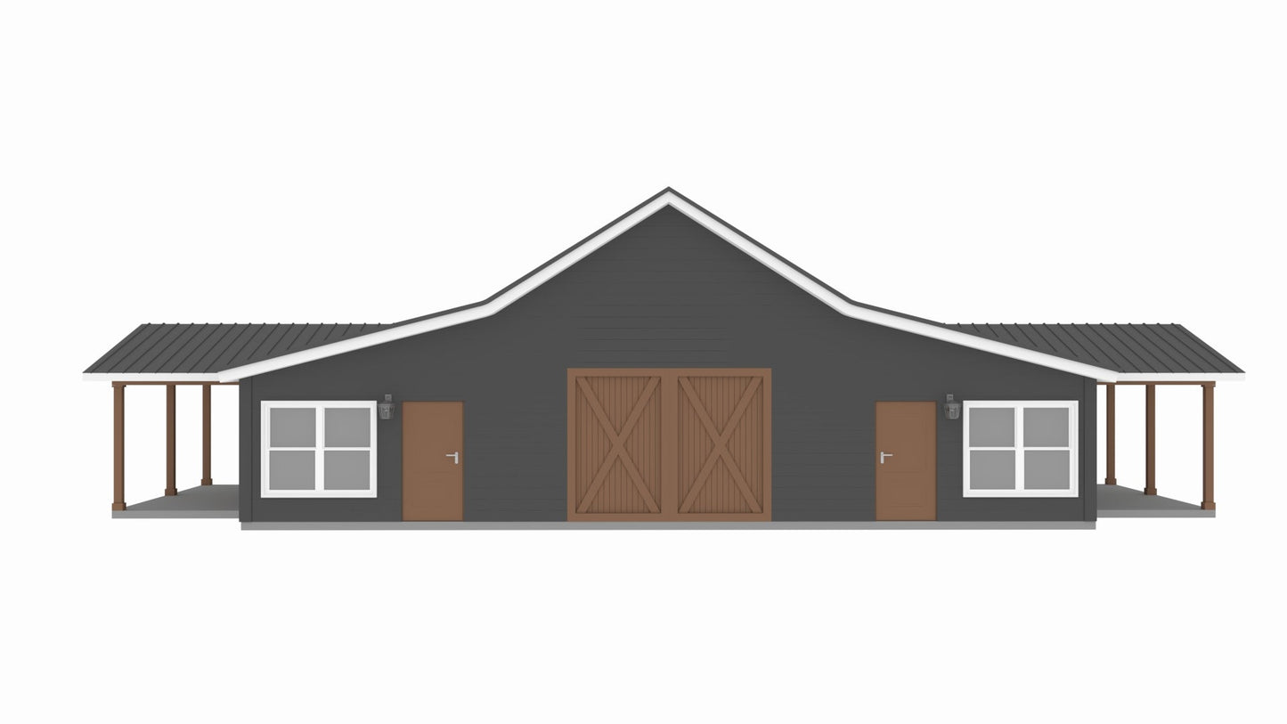 PL-69201 Timothy Barndominium House Plan