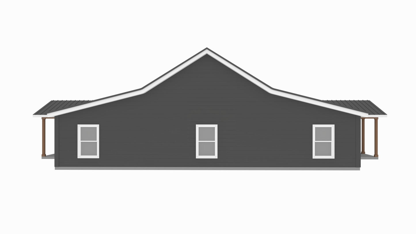 PL-69201 Timothy Barndominium House Plan