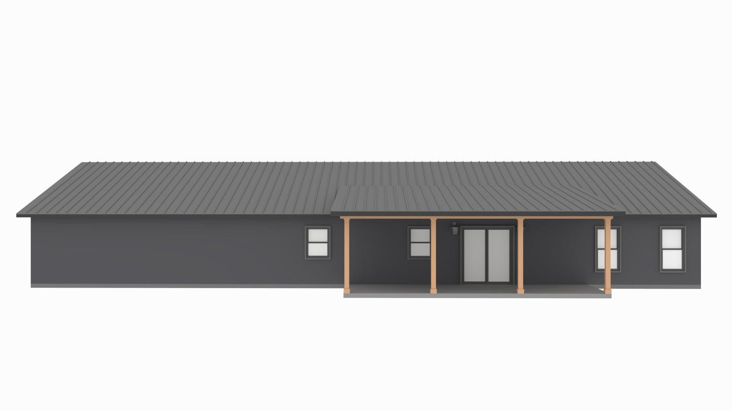 PL-71002 Riley Barndominium House Plan