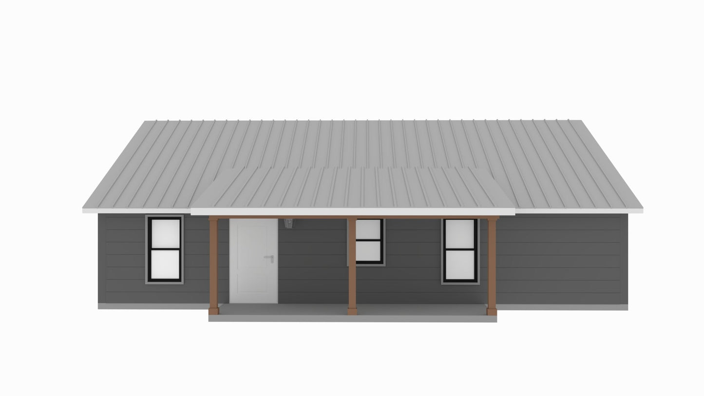 PL-71003 Jericho Barndominium House Plan