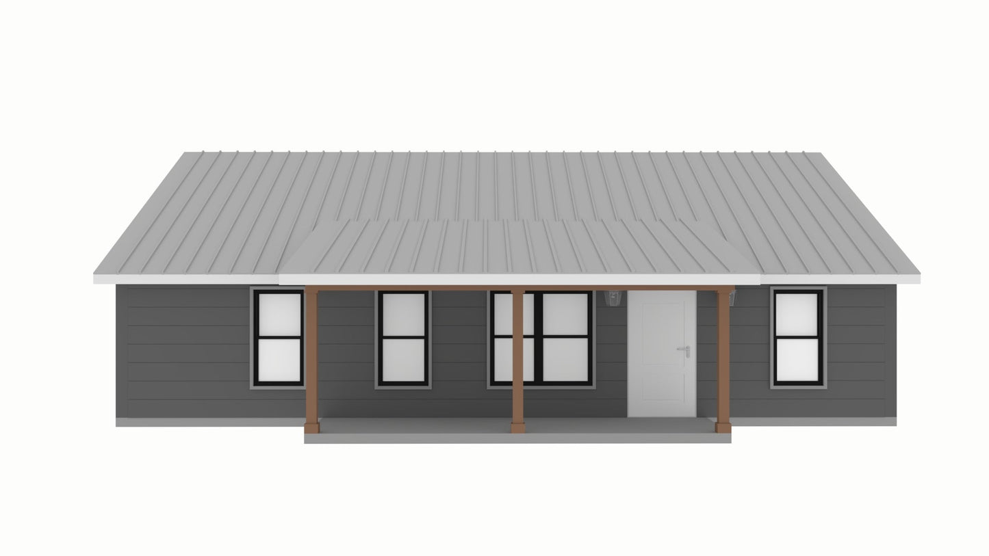 PL-71003 Jericho Barndominium House Plan
