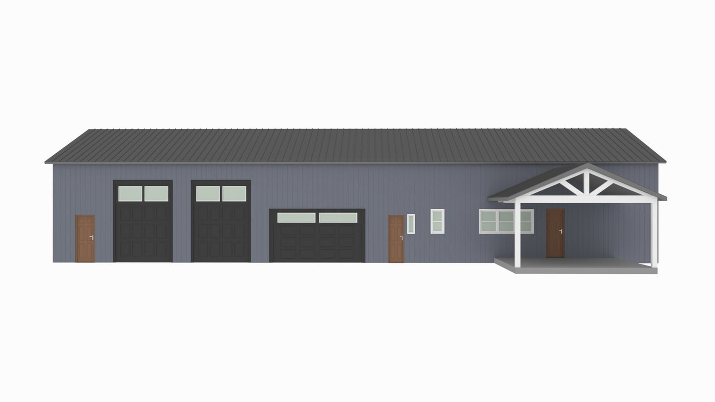 PL-71007-M Michelle Barndominium House Plan