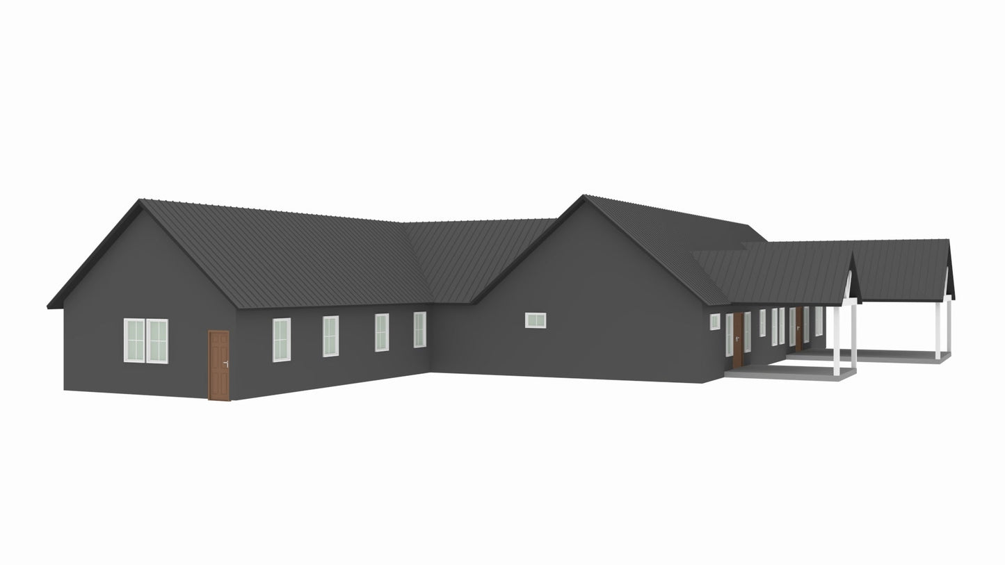 PL-71011-H Harvest Barndominium House Plan