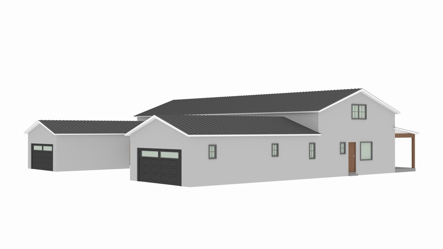 PL-71102 Renee Barndominium House Plan